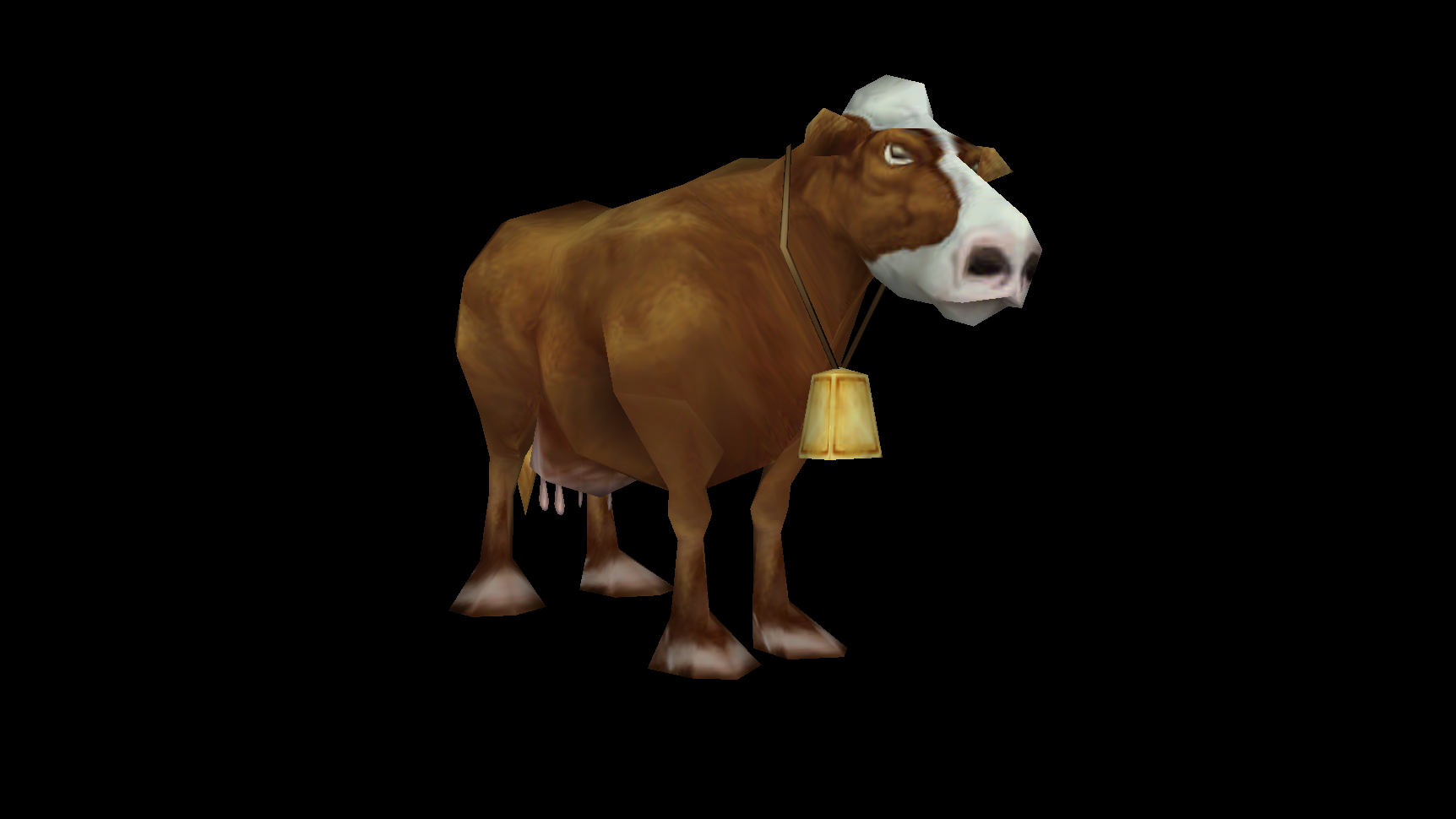带铃铛的牛模型